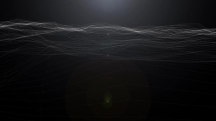 Leinwandbilder - Gray Landscape Moving Particle Graphic Animation Background