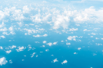 сlouds and sky from the bird view