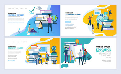 Online education web page design