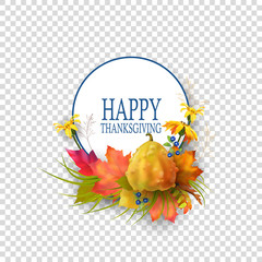 Wall Mural - Vector Thanksgiving Card