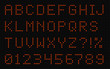 © Onur Cem - Square LED Dot-Matrix Display Font