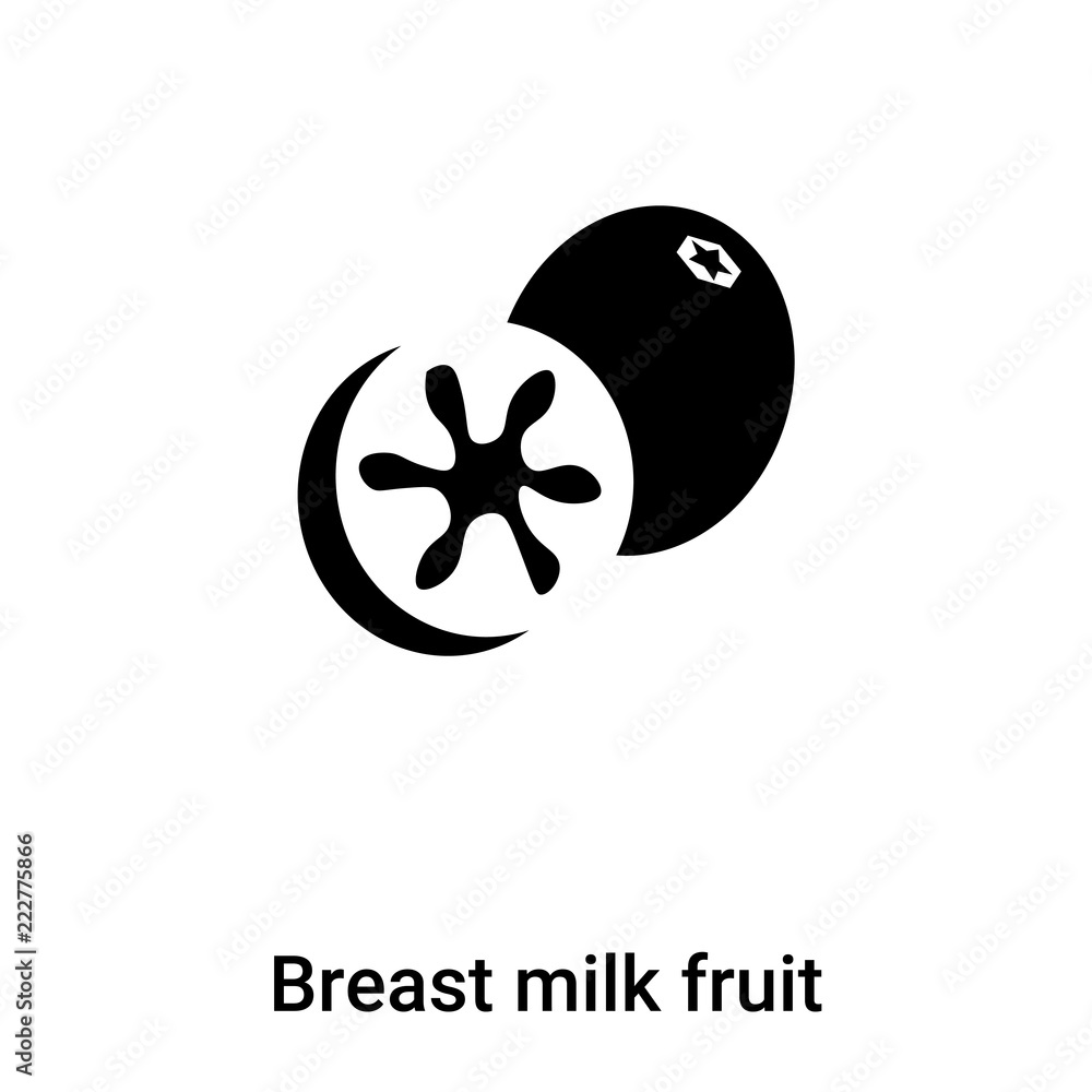Breast milk fruit icon vector isolated on white background, logo ...
