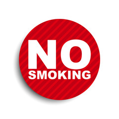 red circle banner element no smoking