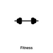 © TOPVECTORSTOCK - Fitness icon vector isolated on white background, logo concept of Fitness sign on transparent background, black filled symbol