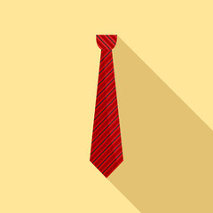 Sticker - Tie icon. Flat illustration of tie vector icon for web design