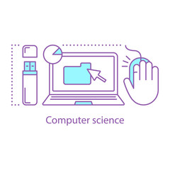 Computer science concept icon