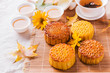 © ddukang - Mooncake. Chinese mid autumn festival food.