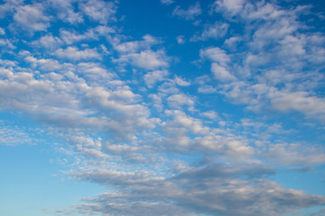 beautiful white clouds against a stunning blue background