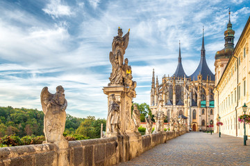 Wall Mural - The Cathedral of St Barbara and Jesuit College in Kutna Hora, Czech Republic, Europe.