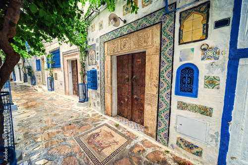 Fotografía Hammamet Medina old town streets. Tunis, north Africa.
