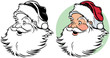 © RTRO - A cartoon portrait of a smiling Santa Claus
