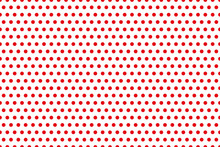 Seamless Background Of Red Polka Dots On White