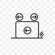 friction icon isolated on transparent background. Simple and editable friction icons. Modern icon vector illustration.