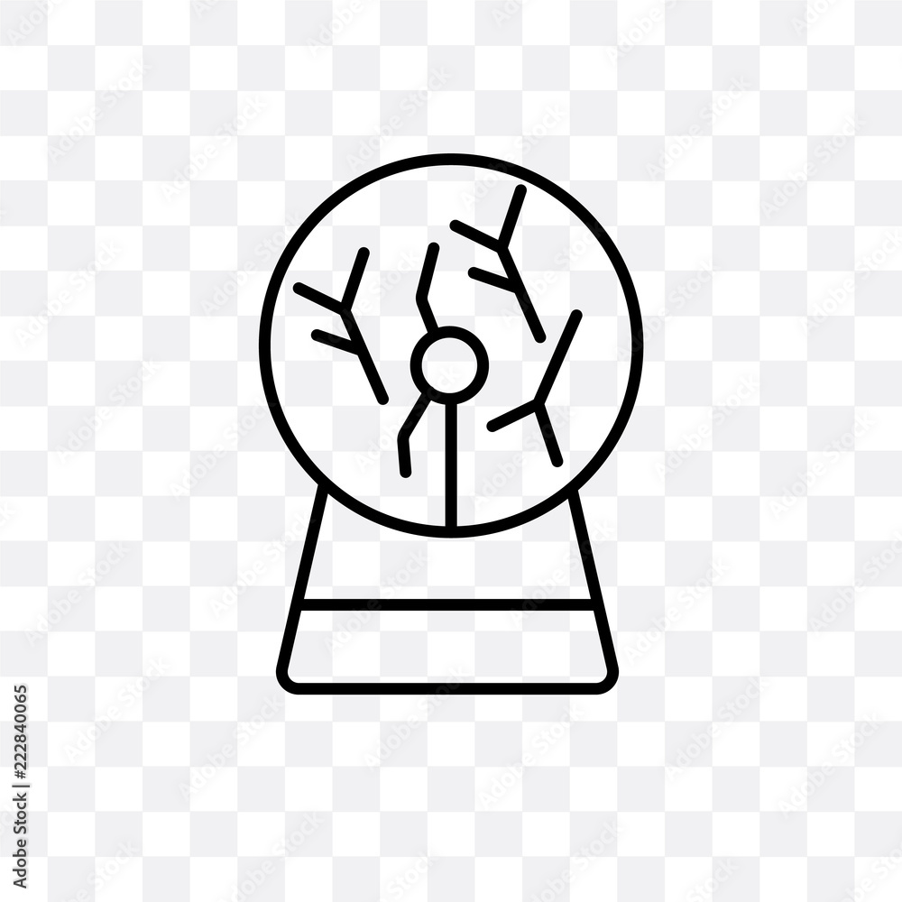 plasma ball icon isolated on transparent background. Simple and editable  plasma ball icons. Modern icon vector illustration. Stock Vector | Adobe  Stock