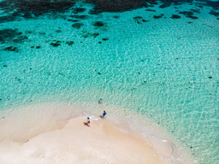 Wall Mural - Top view of Caribbean island