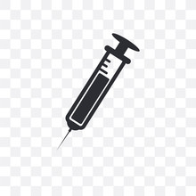 Needle Icon Isolated On Transparent Background. Simple And Editable Needle Icons. Modern Icon Vector Illustration.