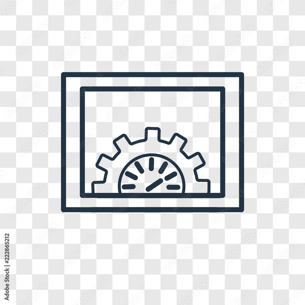Optimization vector icon isolated on transparent background, Optimization logo design