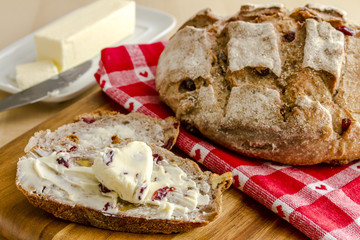 Fresh Baked Cranberry Walnut Bread