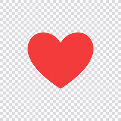 Wall Mural - like and heart icon. live stream video, chat, likes. social nets like red heart web buttons isolated