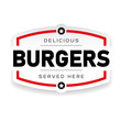 Food logo Burger vintage