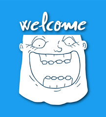 Poster - welcome symbol message