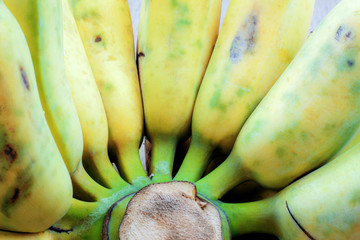 Banana ripe with texture background.