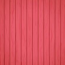 Painted Ref Wood Background Material. Textured Red Wooden Wall Surface Board Panel