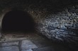 Scary underground, old castle cellar	