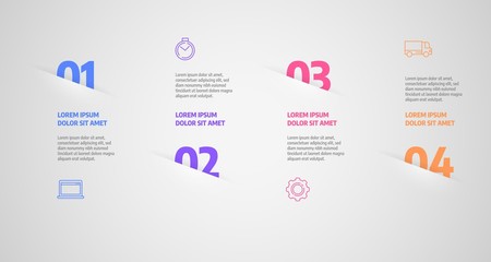 Wall Mural - business concept with steps or processes. infographics design vector and marketing icons can be used