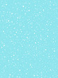 © Elena Panevkina - Falling snow, round snowflakes, flakes vector background. White splashes on blue backdrop. Winter snowfall hand drawn spray texture. Chaotic dots, spots of various size. Christmas, New Year template.