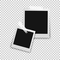 Wall Mural - retro photo frames with shadows. vector illustration