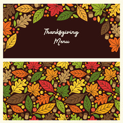 Cute Autumn Leaves banner