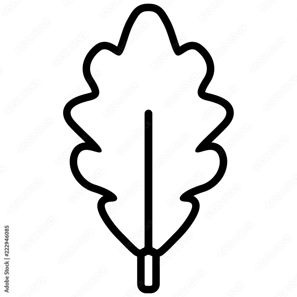 Malvorlage silhouette malvorlage eichenblatt Idea