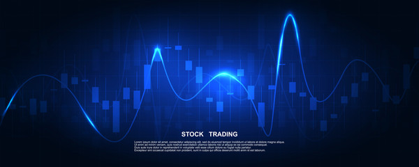 Wall Mural - Finance statistics and data Analytics. Stock exchange market, investment, finance and trading. Trading platform. Perfect for web design, banner and presentation. Vector illustration.
