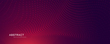 Abstract Particles Dots Background Banner