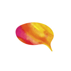 Wall Mural - Vector Watercolor Painting, Speech Bubble, Comics Element.