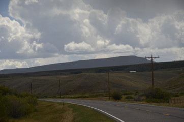 road and blue sky