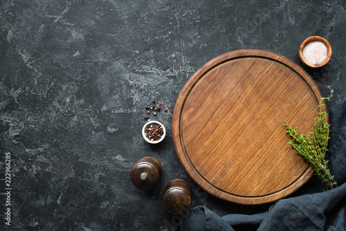 Cuadros en Lienzo Spices, Herbs, Cutting board for cooking