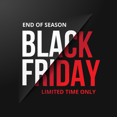 Poster - Black friday sale banner. Vector illustration