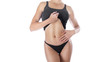 © Stavros - Sporty body of a beautiful woman. Beautiful woman body. Slim tanned woman's body. Isolated over white background