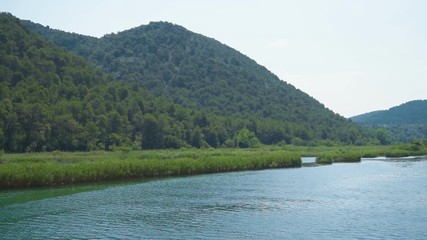 Canvas Print - KRKA river in national park in Croatia.