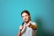 © Medvid - haired man says into the microphone