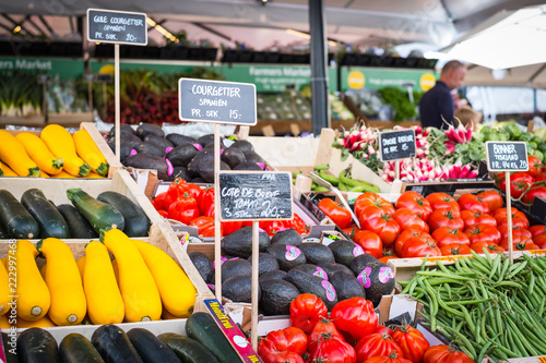 Fotografie, Obraz Fresh produce for sale in Copenhagen Denmark market