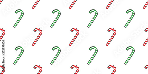 Candy canes seamless pattern Christmas