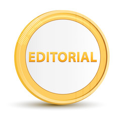Editorial gold round button