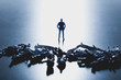 © Photocreo Bednarek - One man standing and people laying around.