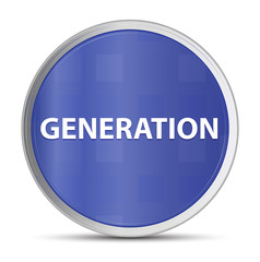 Wall Mural - Generation blue round button