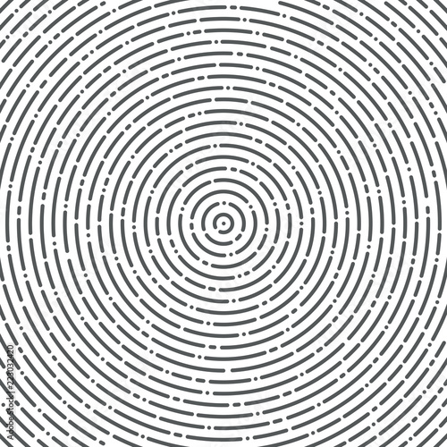 Concentric of circle random lines abstract. Vector illustration