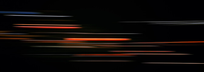 Wall Mural - Abstract light trails in the dark