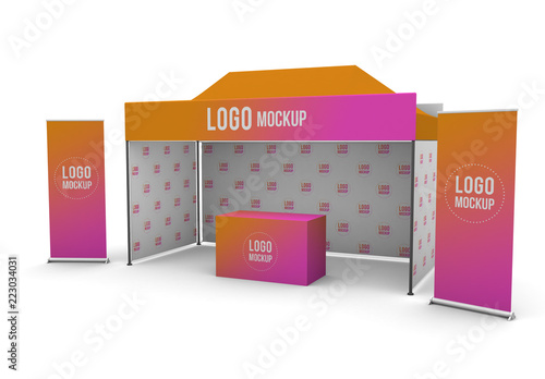Download Promotional Outdoor Event Trade Show Materials Mockup Stock Template Adobe Stock